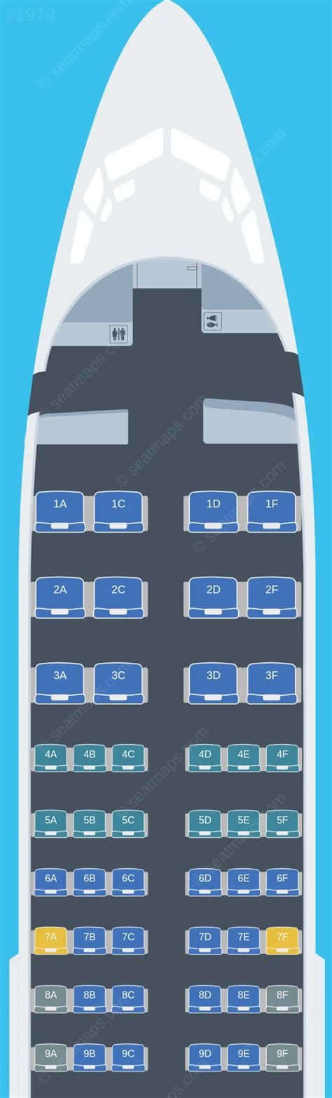 Seat map ratings of WestJet Boeing 737