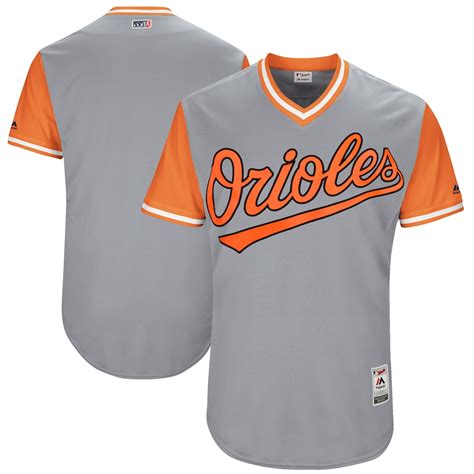 Majestic Baltimore Orioles Gray 2017 Players Weekend Authentic Team Jersey