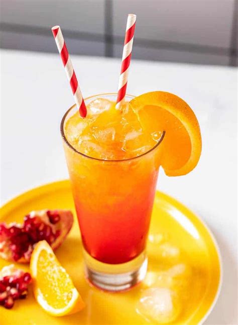 Summer Sunrise Mocktail · Best Easy Virgin Drink Recipe · Mocktail.net