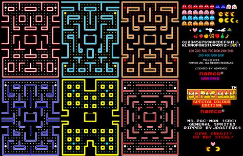 The Spriters Resource - Full Sheet View - Ms. Pac-Man Special Color ...