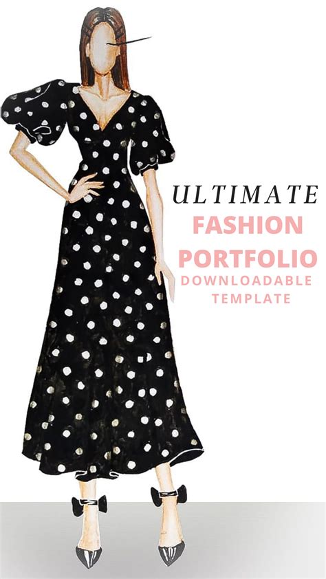 How to Build a Fashion Portfolio- Downloadable | Fashion illustration dresses, Fashion ...