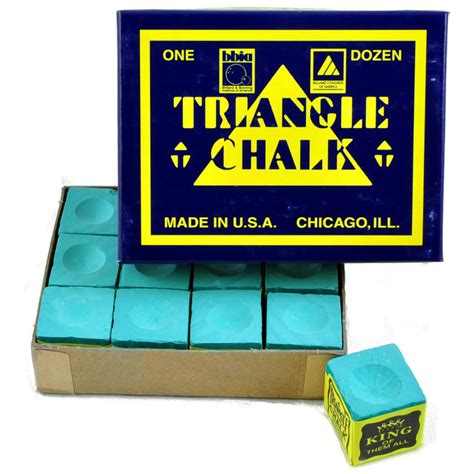 Triangle Billiard Chalk (12 Pieces) | Liberty Games