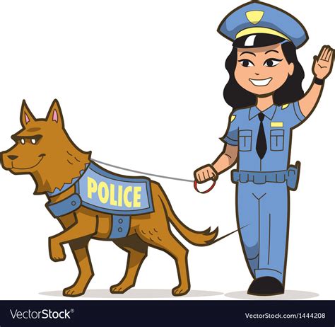 K-9 police dog Royalty Free Vector Image - VectorStock