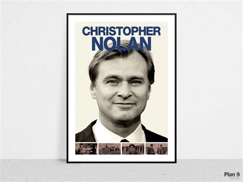 CHRISTOPHER NOLAN Retro Movie Print Director Modern Vintage Mid Century ...