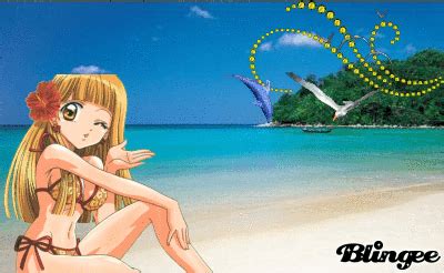 Anime beach Picture #132962034 | Blingee.com