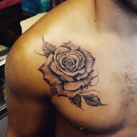 Rose Chest Tattoo Designs, Ideas and Meaning | Tattoos For You