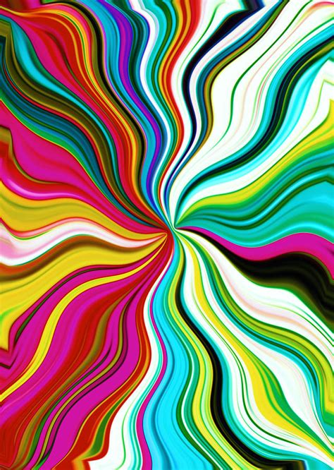 Abstract art swirl rainbow colorful background 1 Painting by Jeelan Clark - Fine Art America