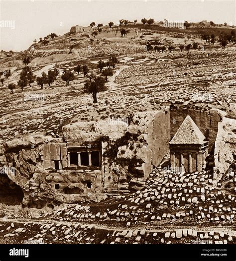 Valle de Josafat de Jerusalén Israel pre-1900 Fotografía de stock - Alamy