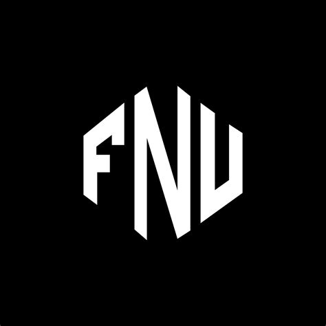 FNU letter logo design with polygon shape. FNU polygon and cube shape ...