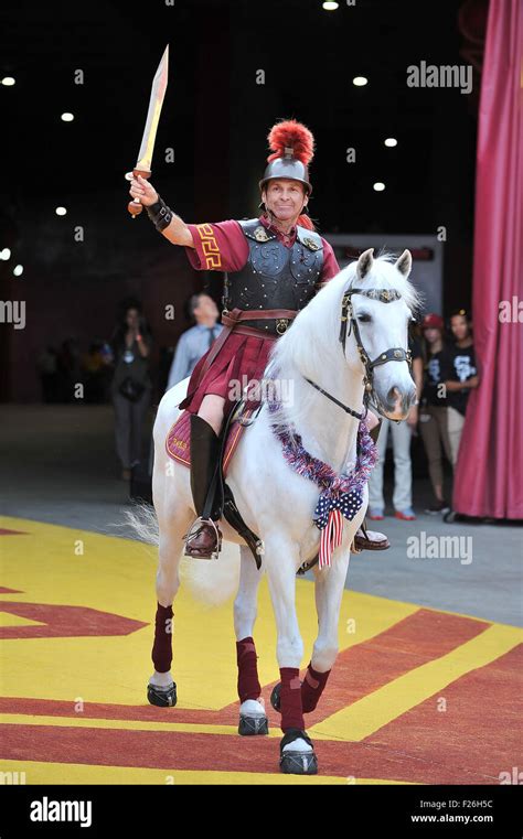 Los Angeles, CA, USA. 12th Sep, 2015. USC Trojans Mascot Tommy Trojan ...