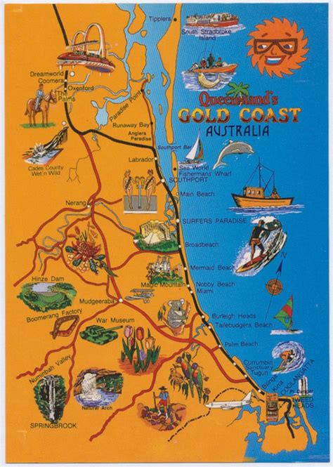 Gold Coast Attractions Map