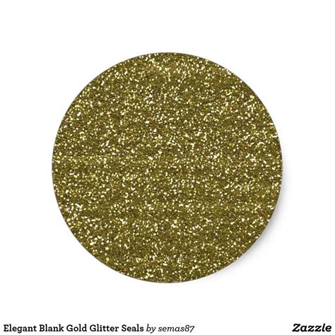 Elegant Blank Gold Glitter Seals | Zazzle | Gold glitter, Glitter, Gold