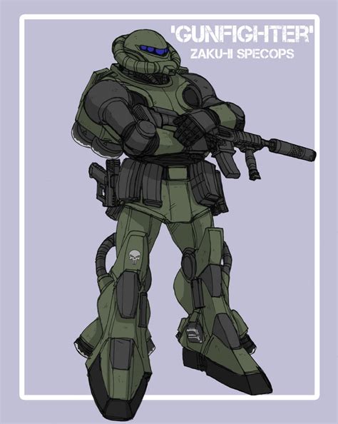 Zaku II 'Gunfighter' by johnnyharadrim on DeviantArt