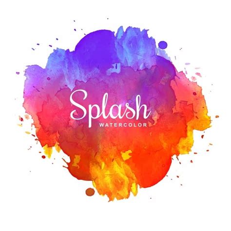 Abstract Color Splash Vector Hd PNG Images, Abstract Colorful Splash Watercolor Background ...