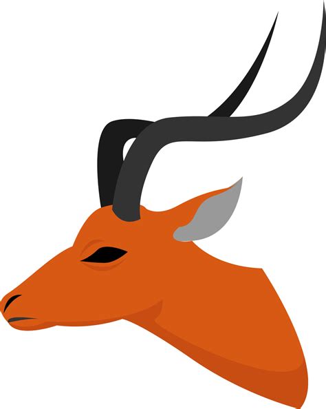 Antelope, illustration, vector on white background. 13562442 Vector Art ...