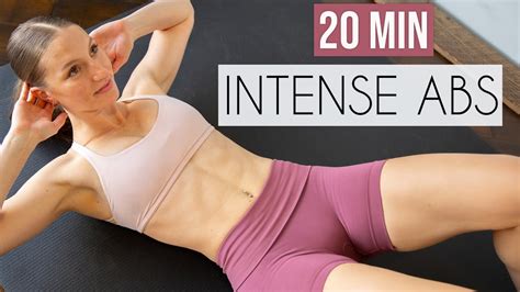 20 MIN SLOW & INTENSE ABS/CORE - No Equipment - YouTube