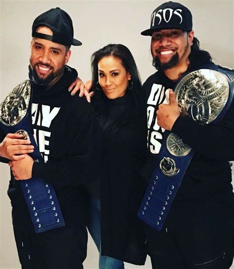 Jonathan & Joshua Fatu with Sarona Reiher as they're 4x WWE SD Tag Team ...