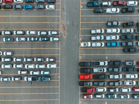 Aerial View of Cars on the Parking Lot · Free Stock Photo