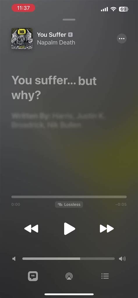 Daniel on Twitter: "Apple decided to animate the lyrics for You Suffer by Napalm Death, a.k.a ...