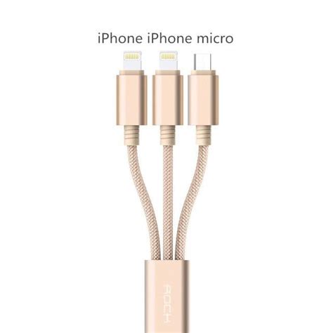 New Micro USB 3 IN 1 Deluxe USB Cable for iPhone 6 7 Android with Mobi