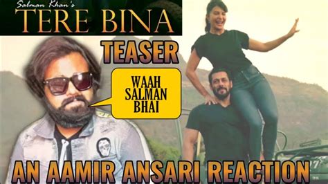 SALMAN KHAN'S TERE BINA TEASER | REACTION BY AAMIR ANSARI | JACQUELINE ...