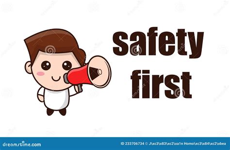 Safety first concept stock illustration. Illustration of safety - 233706734