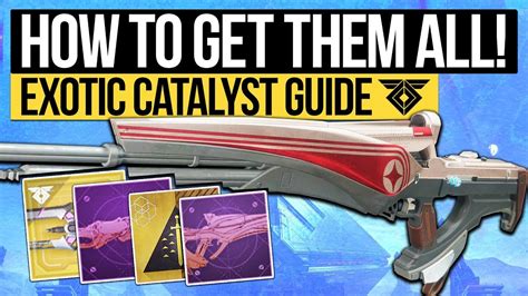 Destiny 2 New Light | How To Get ALL EXOTIC CATALYSTS! Exotic Weapon Masterworks & How to Get ...