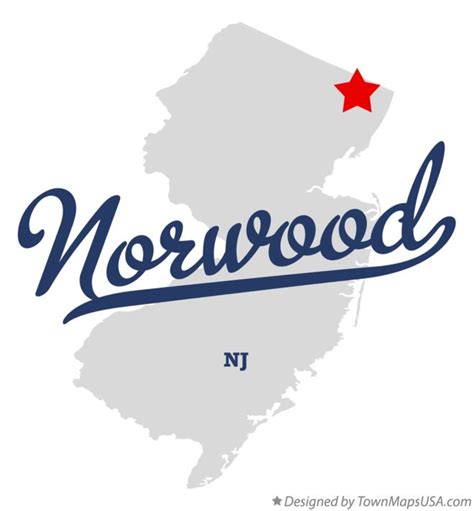 Map of Norwood, NJ, New Jersey