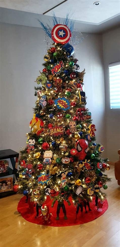 Superhero Christmas Tree | Superhero christmas, Creative christmas ...