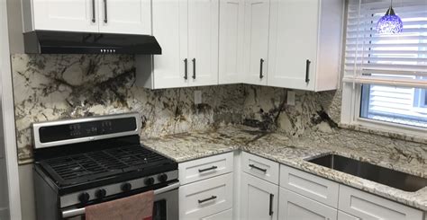 Delicatus Granite Countertops in Lakewood with Backsplash