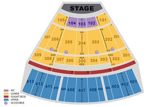 Texas Trust CU Theatre Seating Chart | Texas Trust CU Theatre