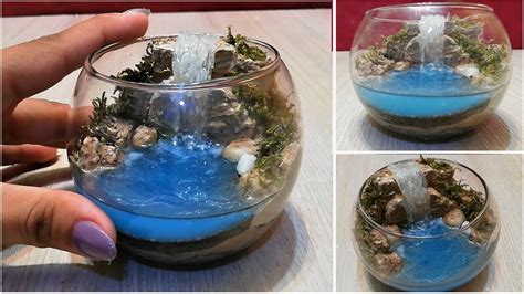 Miniature Waterfall Diorama DIY / resin waterfall - YouTube