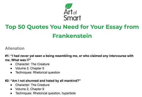 50 Best Quotes From Mary Shelley's 'Frankenstein' | Art of Smart