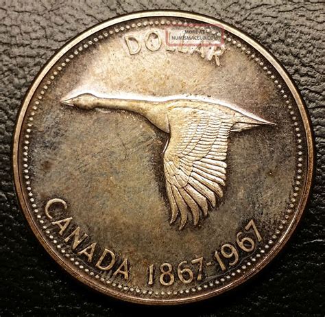 1967 Canada Silver Dollar - One $1 - Toning