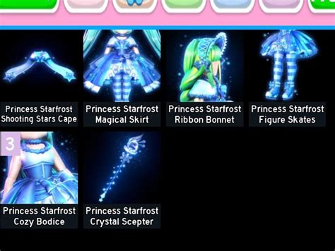 Royale high Princess Starfrost set, Video Gaming, Video Games, Others ...