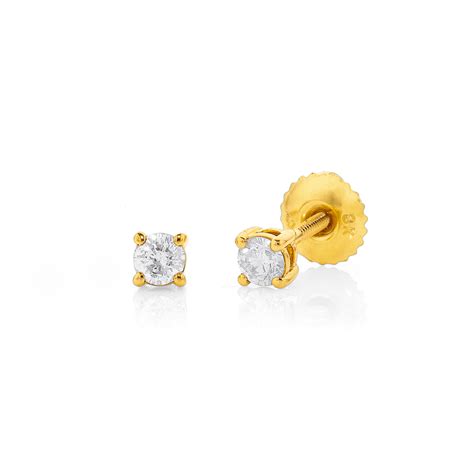 Top more than 73 baby diamond earrings screw back super hot - 3tdesign.edu.vn