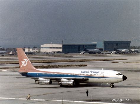 Cyprus Airways Boeing 707-123(B) [5B-DAP], 1983 Athens Hellinikon ...