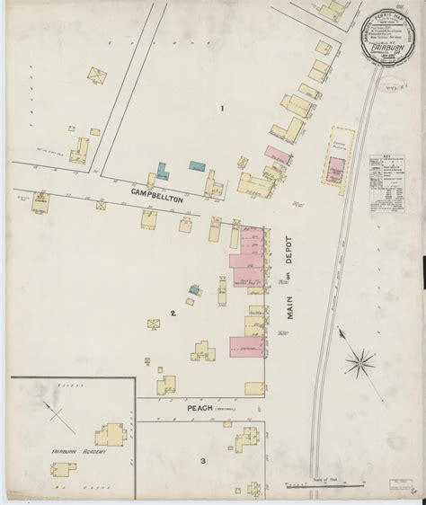 Map, Georgia, Fairburn | Library of Congress