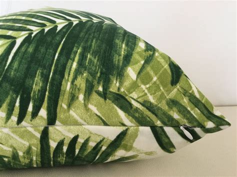 Outdoor Cushions Palm Leaf Cushions Tropical Outdoor Cushion | Etsy