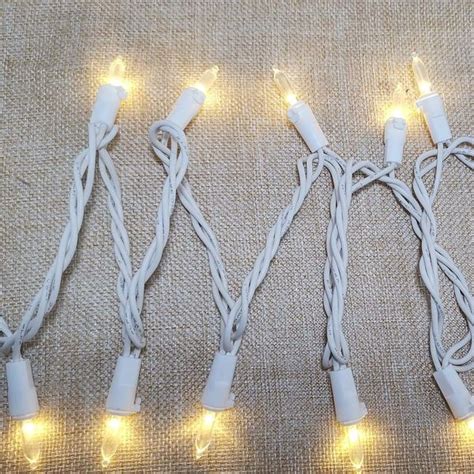 Christmas String lights Warm White LED White Cord | HOLIDAY STUFF ...