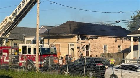 Smoke from Treme house fire rises above New Orleans | wwltv.com