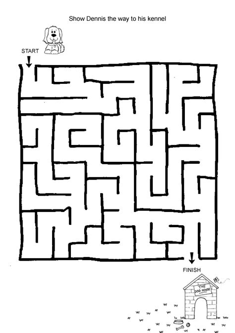 Easy Mazes. Printable Mazes for Kids. - Best Coloring Pages For Kids