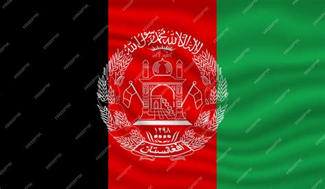 Premium Vector | Afghanistan National Flag 3D waving vector illustration