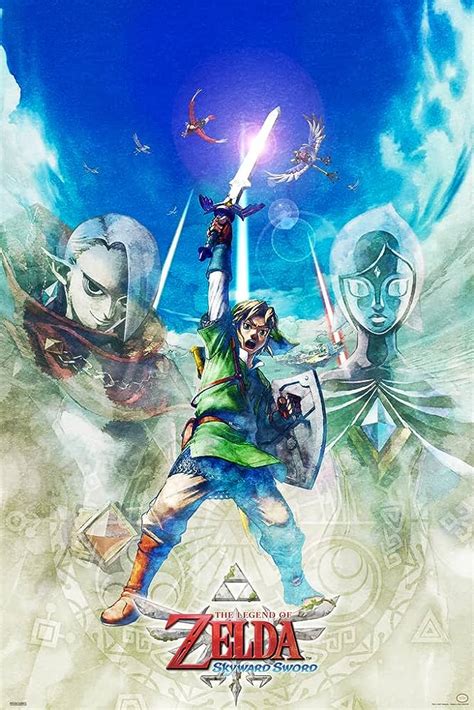 Legend Of Zelda Skyward Sword Link Attack Pose Art Video Game Gamer Gaming Zelda Merchandise ...