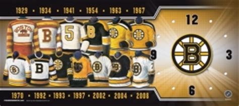 Boston Bruins Uniform History Clock_20074389