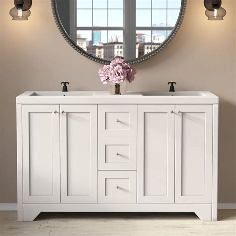 54 Inch White Bathroom Vanity - KathrynSerafin