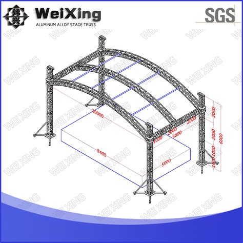 10X5m Outdoor Portable Concert Stage Podium Design - China Spigot Truss and Aluminium Truss price