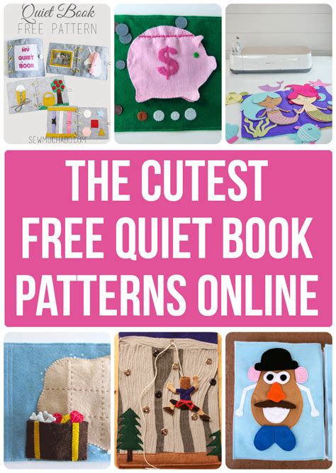 10 Adorable Free Quiet Book Patterns and Templates - Sew Much Ado