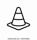 Traffic Cone Coloring Page sketch template