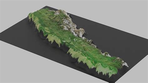 3D model Nepal Map Country VR / AR / low-poly | CGTrader